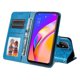 thumbnail image 2 of Funda tipo cartera FOXDOCK para OPPO Reno 5Z 5G , diseño girasol en relieve, cuero PU, cierre magnético, soporte y tarjetero, 2 of 5