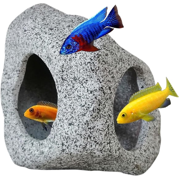 Cueva para acuario SpringSmart de 3.5 x 3.5 x 3.35 pulgadas