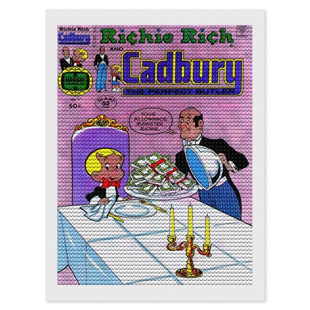 Richie Rich Kits de Pintura de Diamantes para Adultos 5D DIY Diamond Art Kits Full Drill Diamond Dots para Regalo Decoración de Pared y Relajación Artes de Gemas 30*40cm