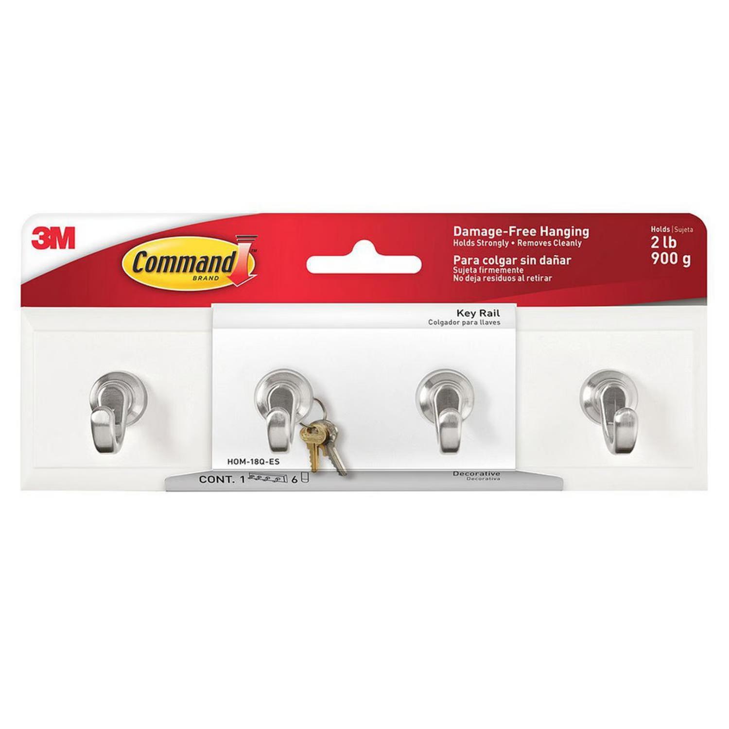 Colgador De Llaves Blanco Command 3M Hom-18Q-Es Blanco 21X6X5