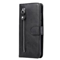 Gangxun - Funda Con Cremallera Para Iphone 13, Carcasa Cartera De Cuero Pu Con Soporte Y Tarjetero