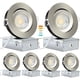 thumbnail image 1 of Luz Empotrada LED KnLnny Ware 4 Pulgadas Níquel Cepillado 6 Pack, 1 of 3