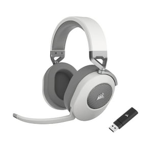 Auriculares Para Juegos Corsair Hs65 Inalámbricos Con Bluetooth, Color Blanco
