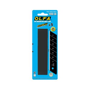 Olfa - Repuesto Cuchillo 25Mm Black Hbb-5B 5Un.