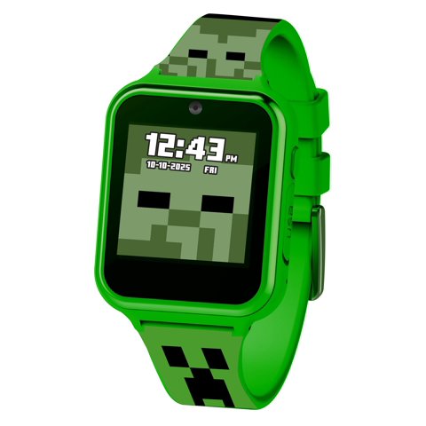 Accutime - Reloj Inteligente Minecraft Kids Green Para Niñas
