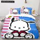 thumbnail image 1 of Cartoon Anime Pochacco Cute Bedding Set Children's Room Pillowcase Duvet Cover Three Piece Set Decoration, 1 of 5