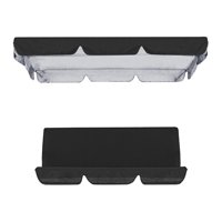 Ioensy - Toldo Para Columpio De Patio, Cubierta Superior Duradera Para Asiento De Columpio, Para Asiento De Porche Al Aire Libre, Color Negro