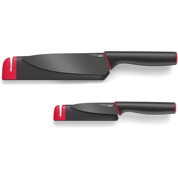 Joseph Joseph Slice & Sharpen: set de cuchillos de chef de 6 pulgadas y cuchillo de puntilla de 3,5 pulgadas