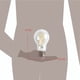 thumbnail image 4 of Ampolleta LED Filamento 8W A60 Luz Cálida Base E27, 4 of 5