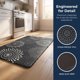 thumbnail image 2 of REGALWOVEN Alfombrillas de Cocina Antifatiga para Suelo, Alfombra de Cocina Acolchada Impermeable, Alfombrilla Antideslizante de PVC Negra 30" x 17", 2 of 5