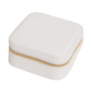 Ioensy - Joyero De Viaje Exhibición Almacenamiento Organizador Estuche Relojes Brazalete Blanco
