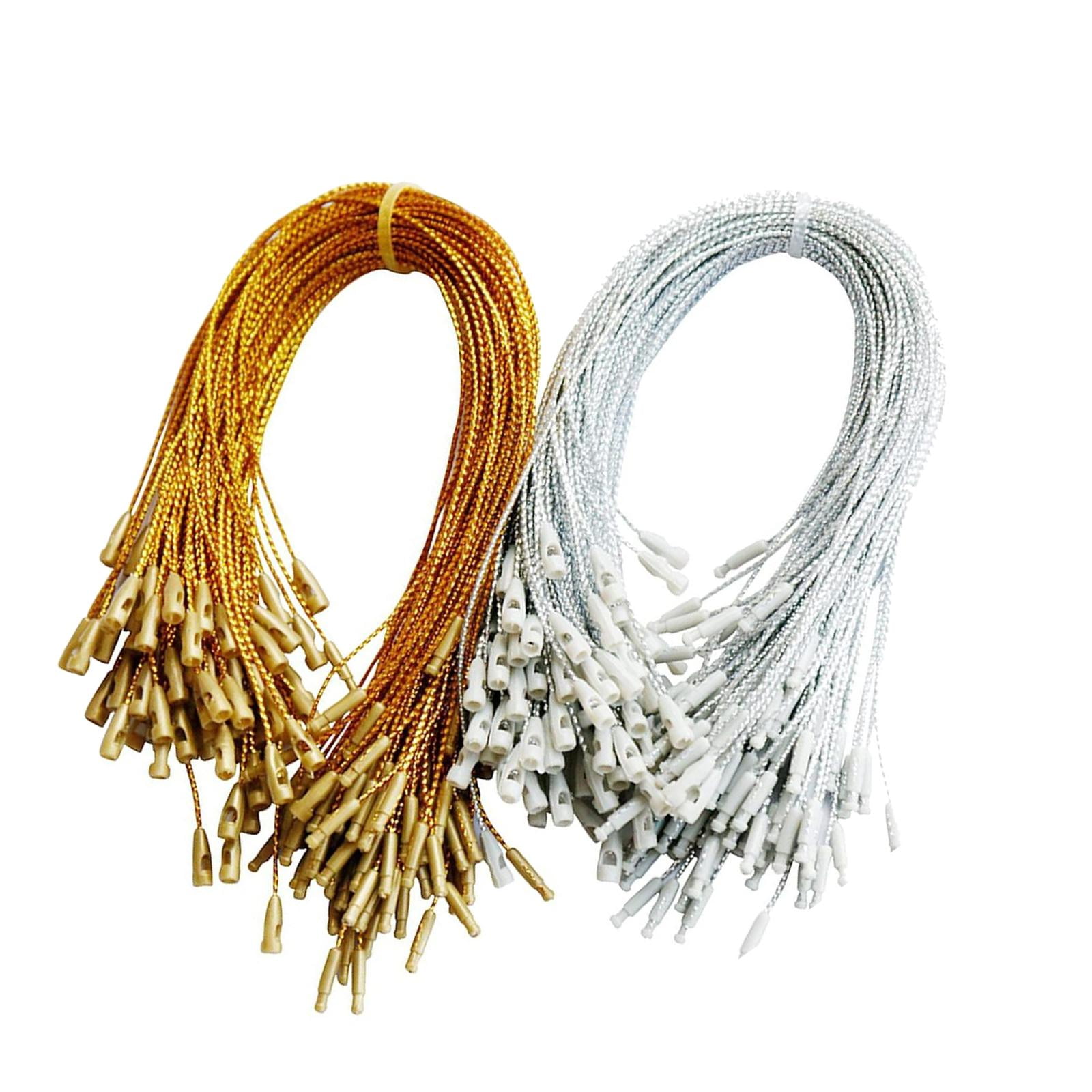 Bothyi - 200 Colgadores De Adornos Navideños, Cordón Precortado Para Bolas, Árbol, Decoración Del Hogar, Dorado Y Plateado