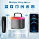 thumbnail image 2 of Parlante Bluetooth JYX, Parlante Karaoke Con 2 Micrófonos De Inalámbricos, Mini Parlante Bluetooth Con Luces De Fiesta Y Efectos De Sonido Mágicos, D17G-T, 2 of 8