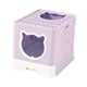thumbnail image 4 of Caja De Arena Para Gatos Con Capucha, Orinal Para Mascotas, Caja De Arena Para Gatos, Contenedor, Caja De Arena Para Gatos Grande, Color Morado, 4 of 5