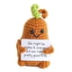 thumbnail image 1 of Divertida Muñeca De Tejer Con Tarjeta De Afirmación Suave Para Apartamento Dormitorio Escritorio Naranja, 1 of 3