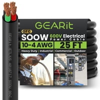 Cable De Alimentación Gearit 7,5 M Calibre 10/4 Soow 600V 4 Conductores