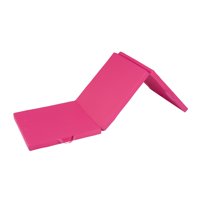 Magideal - Colchoneta De Ejercicio Plegable De Tres Pliegues, Colchoneta De Gimnasio, Cojín De Protección Para El Suelo, Almohadilla De Yoga, Colchoneta De Yoga Rosa Roja