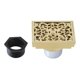 thumbnail image 1 of Desagüe de ducha Kingston Brass Scroll 4 Brass con colador de pelo, 1 of 4