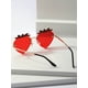 thumbnail image 5 of POLASUP GAFAS LENTES DE SOL Gafas de sol de fresa con personalidad para mujer, lentes divertidas para exteriores, moda, fiesta y decoraci贸n de baile, 5 of 8