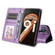thumbnail image 5 of Funda tipo cartera FOXDOCK para Realme 9i , diseño girasol en relieve, cuero PU, cierre magnético, soporte y tarjetero, 5 of 5