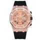 thumbnail image 1 of Reloj de Cuarzo Elegante con Pedrería - Correa de Silicona Impermeable, a la Moda y Duradera - Reloj Elegante para Hombre, 1 of 9