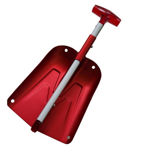 Kritikal Tool - Pala Extensible Roja Aluminio, Peso 462 Grs,64 Cms Extendida