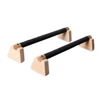 Magideal - 2 Barras De Flexiones, Barras Paralelas De Madera, Estructura Robusta, Soporte De Flexiones Portátil Antideslizante Para Hacer Ejercicio En El Gimnasi 50 Cm