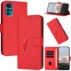 thumbnail image 1 of Funda Cartera Fibra de Carbono para Motorola MOTO G22 4G con Soporte y Cierre Magnético Rojo, 1 of 6