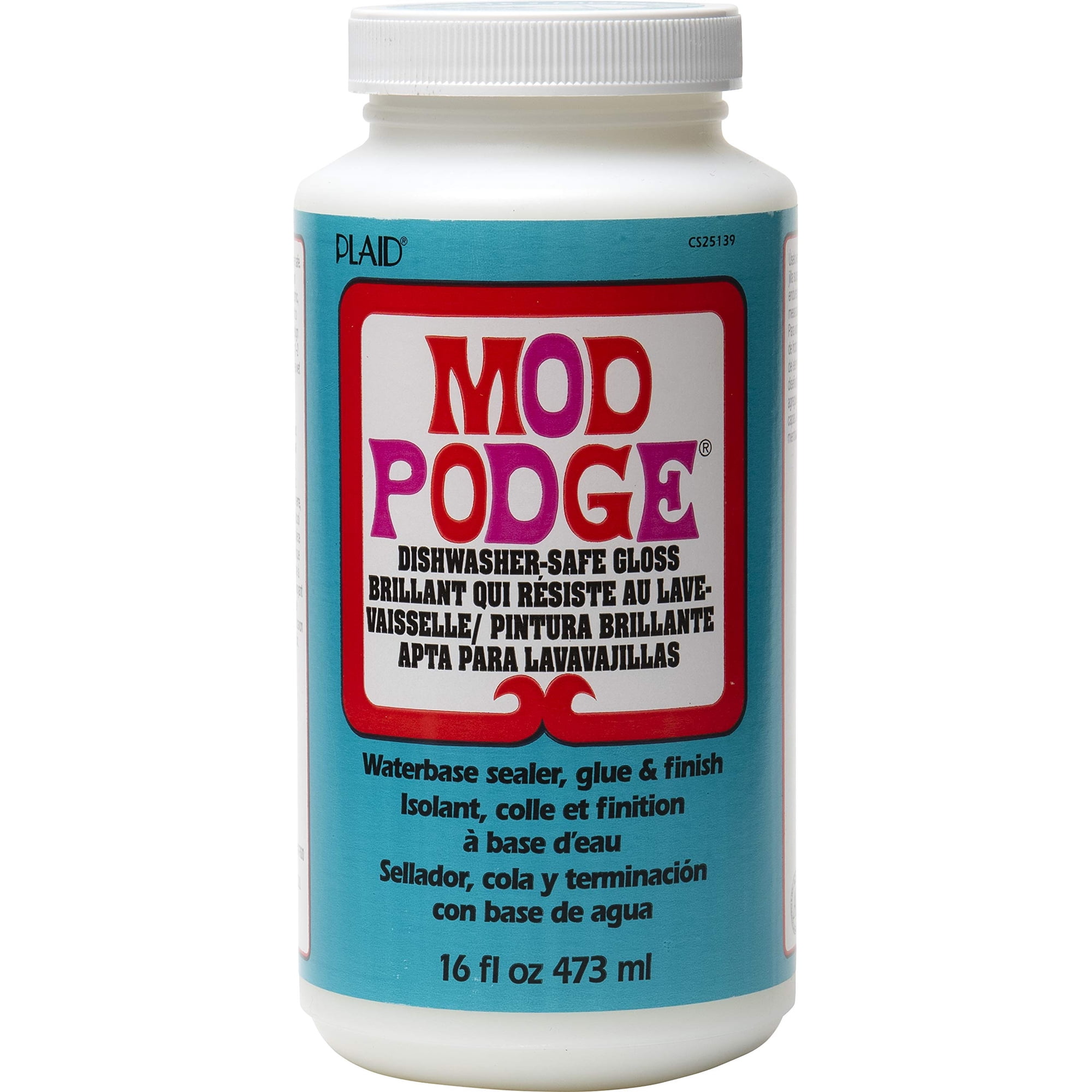Sellador, Pegamento Y Acabado Mod Podge, Apto Para Lavavajillas, 473 Ml, Brillo