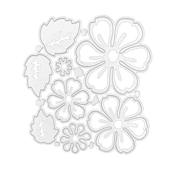 Troquel metálico de corte de flores 8 Labriciyon de acero al carbono