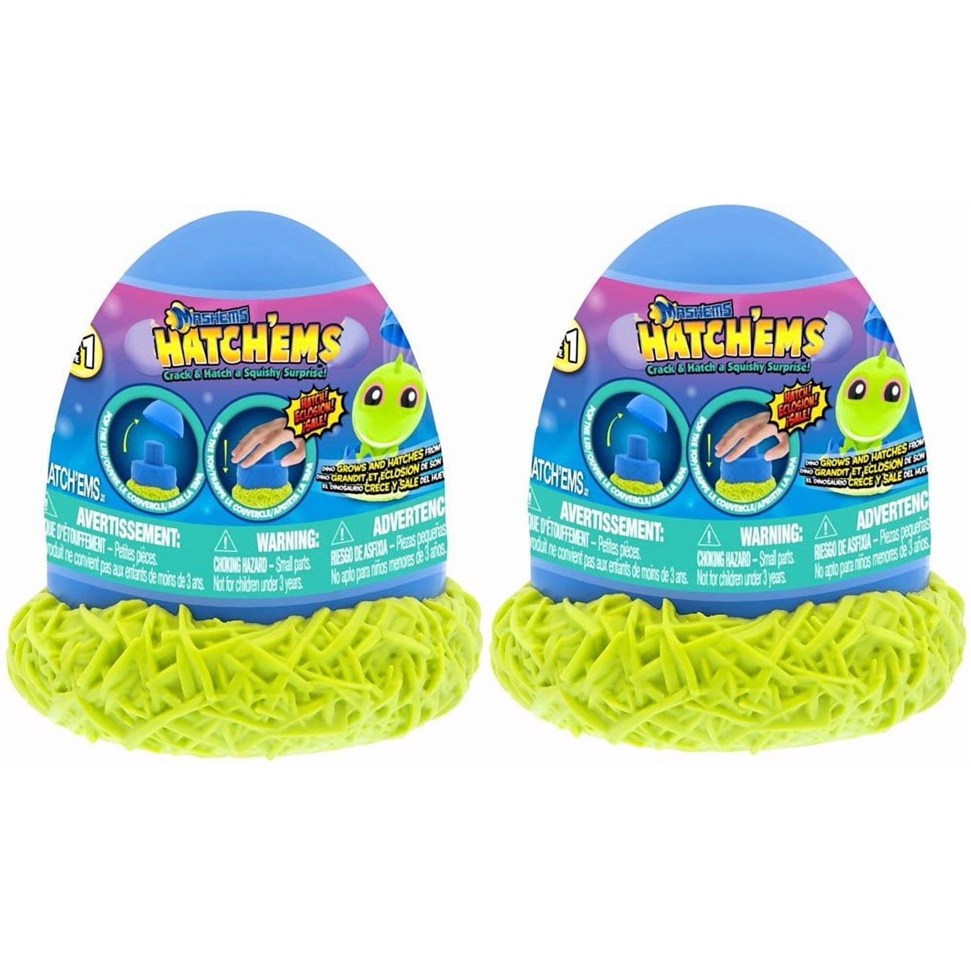 Mashems Hatchems - Set De Figuras Hatchems Mashems Crack & Hatch Squishy Surprise