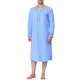 thumbnail image 1 of INSPIRE CHIC Camisas de Dormir para Hombre Cuello Henley Color Sólido Bolsillo en el Pecho Manga Larga Camisa de Dormir de Algodón S Azul, 1 of 6