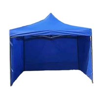 Ioensy - Cubierta De Dosel Con Paredes Laterales Extraíbles, Cubierta Superior Para Patio, Playa, Picnic, Azul