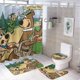 thumbnail image 1 of El show de Yogi Bear-theme 4-Piece Shower Curtain Set with Rugs, Waterproof Bathroom Decor Set Includes Bath Mat, U-Shaped Rug, Toilet Lid Cover and Curtain with Hooks, 1 of 6