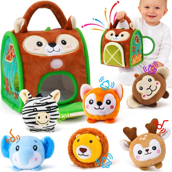 Juguetes Sensoriales NECTAR BABY - Conjunto de 7 Animales