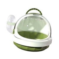 Magideal - Jaula Transportadora De Viaje Para Hámster, Jaula De Transporte Para Animales Pequeños, Accesorio Portátil Para Hámster Para Ardilla, Hámster Enano Al Verde