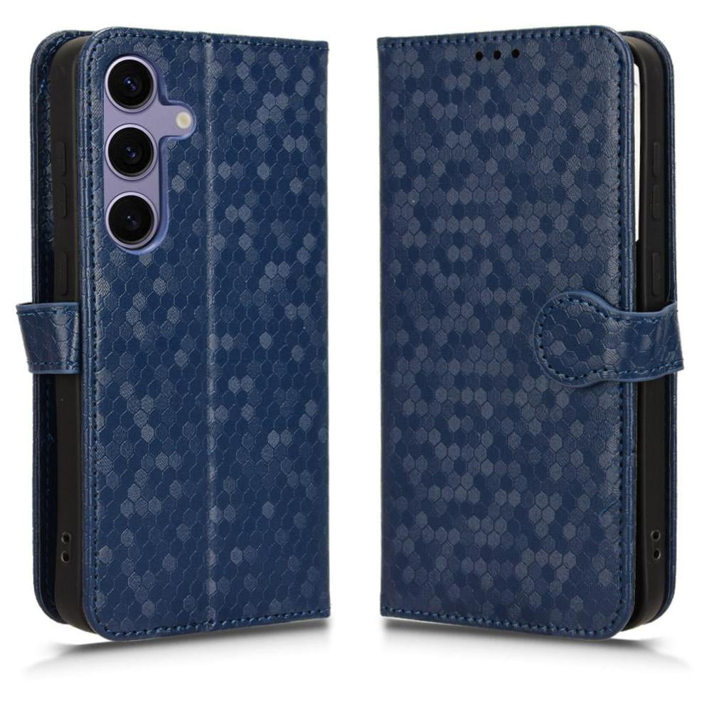 Foxdock - Funda Cartera Lunares Samsung Galaxy S25 Plus Con Tarjetero, Correa Y Soporte Azul
