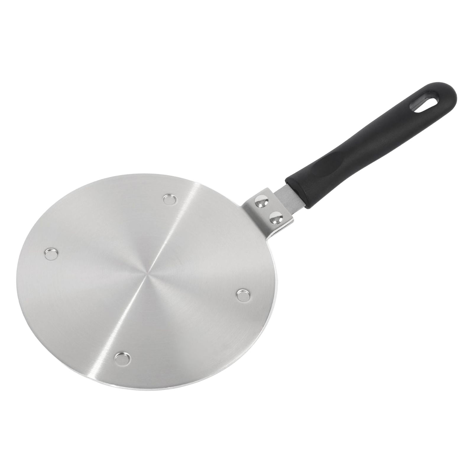 Magideal - Difusor Placa Difusora De Inducción De Acero Inoxidable Con Mango, Adaptador De Inducción Convertidor De Difusor Placa De Cocción Para Estufa 200 Mm X 34 Mm