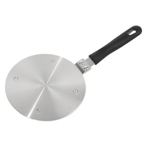 Magideal - Difusor Placa Difusora De Inducción De Acero Inoxidable Con Mango, Adaptador De Inducción Convertidor De Difusor Placa De Cocción Para Estufa 200 Mm X 34 Mm