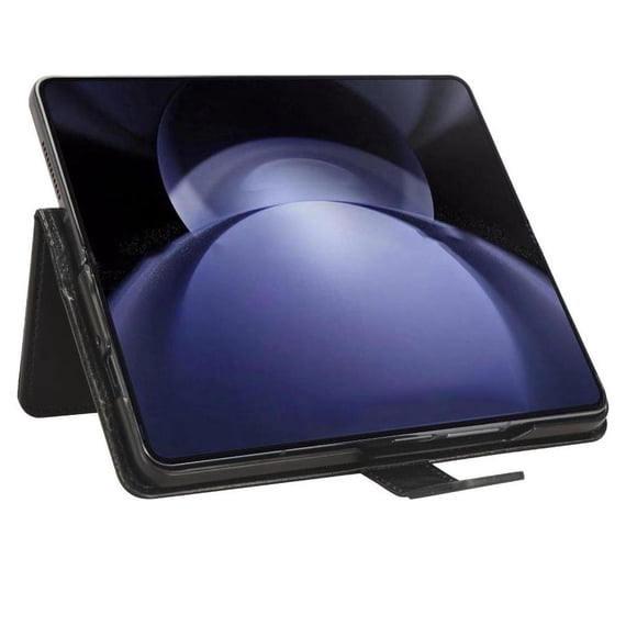 Funda tipo libro para Samsung Galaxy Z Fold 6, cartera todo‑en‑uno, funda multifuncional con tarjetero y correa de muñeca desmontable