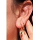 thumbnail image 3 of Pack de aros Diana zirconias verdes bañado en oro, 3 of 3