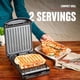 thumbnail image 2 of Prensa eléctrica para asar y panini para interiores George Foreman, 2 porciones, 2 of 7