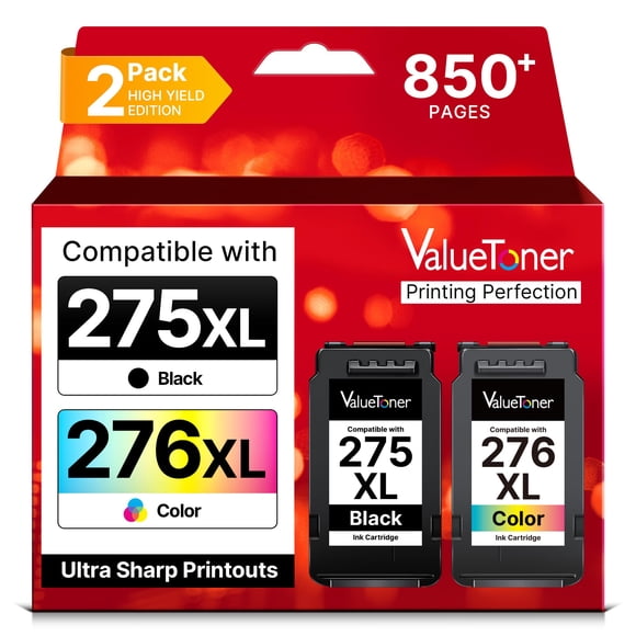 Cartuchos de tinta Valuetoner PG-275XL CL-276XL, paquete de 2