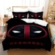 thumbnail image 1 of Dead-pool 3 PCS Comforter Set with 2 Pillowcases,Deadpoo-l Bedding Set Sheet Set for Kids Adults,All Season Lightweight, 1 of 5