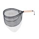 thumbnail image 2 of Red de Pesca Compacta de Manija Corta con Malla de Caucho Mango de Madera Diseño Portátil y Ligero Resistente al Uso Adecuada para Niños y Adultos en Grande, 2 of 5