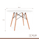 thumbnail image 5 of Comedor Mesa Eames Redonda Blanca 100cm + 4 Sillas Eames Blancas, 5 of 8