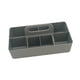 thumbnail image 4 of Caja portátil con mango de guardado versátil Artesanías de limpieza de espacio dividido Bin para la sala de estar para adultos en casa Sala de estar Gris, 4 of 5