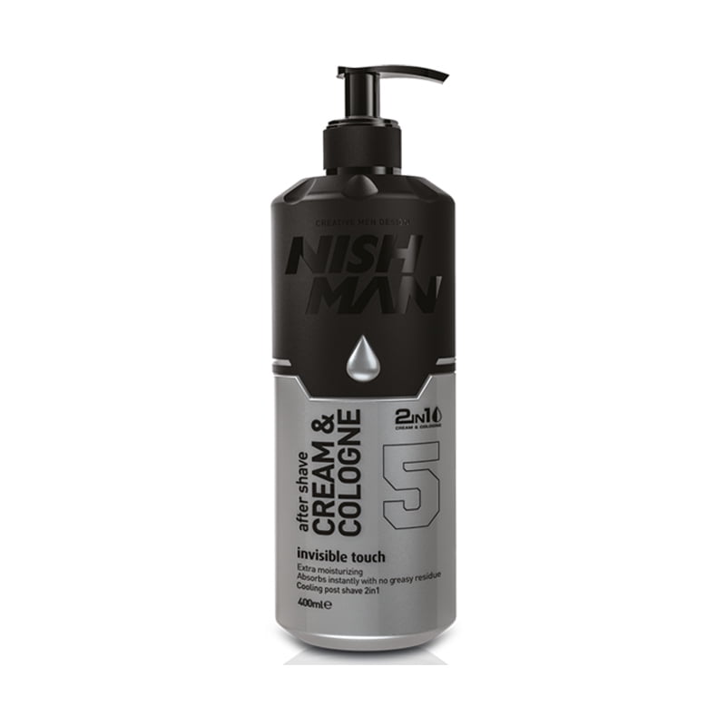 Nishman - Crema Y Colonia After Shave N°05 Invisible - 400 Ml