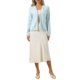 thumbnail image 2 of INSPIRE CHIC Chaqueta de Punto de Tweed para Mujer de Manga Larga con Frente Abierto para Negocios Casual para Vestido S Azul Claro, 2 of 5