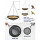 thumbnail image 2 of Bandeja comedero para aves CQAIRIOU de acero inoxidable, 30 cm, paquete de 2, 2 of 6